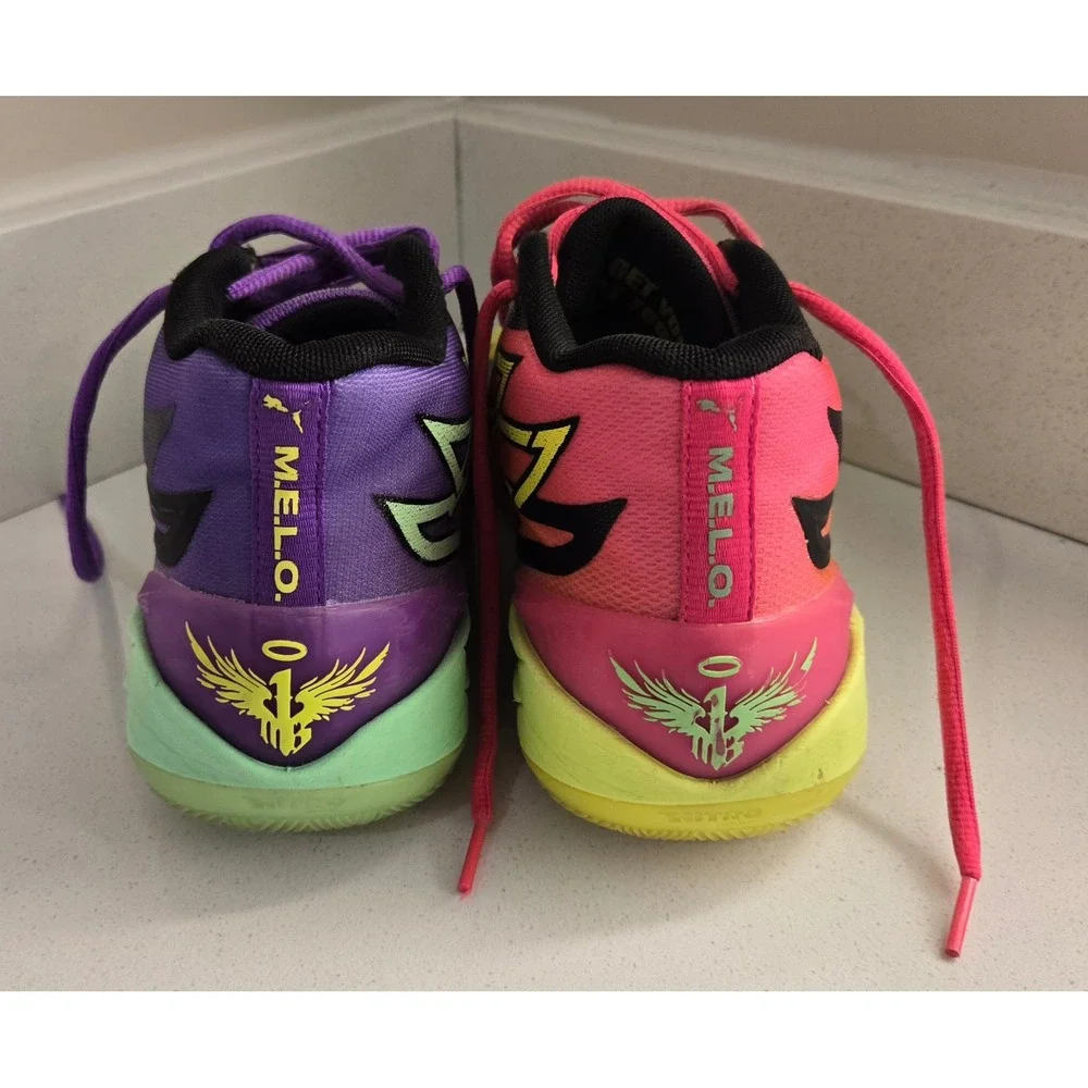 Puma MB.01 Rick and Morty Basketball Shoes Mens Size 9 Neon Green‎ Pink Purple